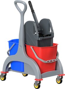 Double Mop Bucket Trolley